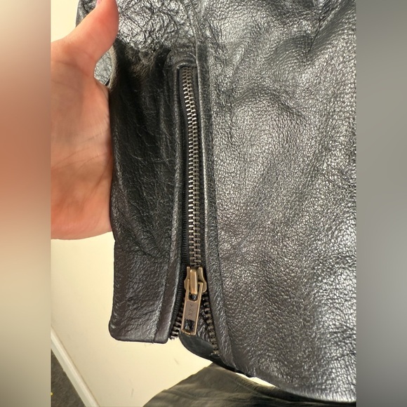 HARLEY DAVIDSON Men’s Passing Link GENUINE LEATHER Motorcycle Jacket Coat NOTES - Picture 10 of 16